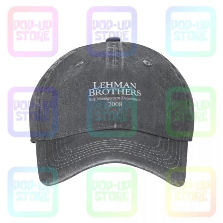 Lehman Brothers Risk Management Department 2008 Washed Denim Baseball Cap