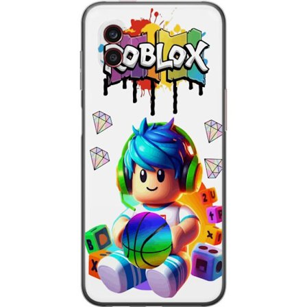 Kompatibelt Mobildeksel til Samsung Samsung Galaxy Xcover6 Pro Fargerik Roblox-illustrasjon med spillkarakter, leker og energi, perfekt for spillfans