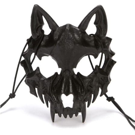 Halloween Skalle Mask Kostym Skelett Mask Skrämmande Varulv Mask Cosplay Kostym Halvt ansikte Tänder Skalle Fest Cosplay Mask Festival Halvmask 
