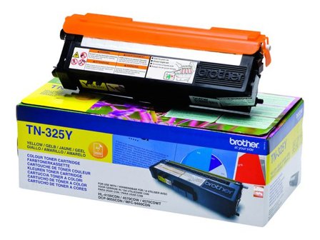 Brother Toner, 325Y, hög kapacitet, gul, singelförpackning, TN-325Y - Lyreco - Toner och bläck - Tonerkassetter - Toner Brother