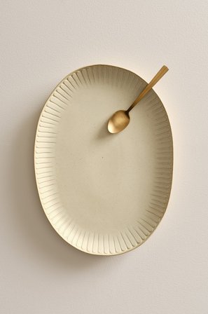 Jotex - Serveringsfat 43x32 Cm Lys beige - ALVIA - Kjøp Brett & serveringsfat hos Jotex