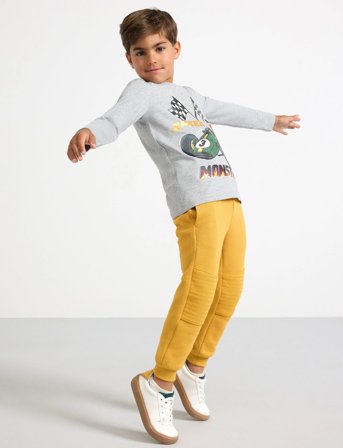 Lindex Trousers Essential Knee - Yellow - 98