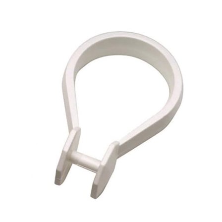 Arrow Safir Forhengsring hvite med klikklåsing, 12-pakning, Baderom