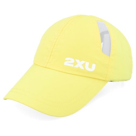 2XU - Gul unconstructed Keps - Run Cap Pixel Lemon/White Dad Cap @ Hatstore