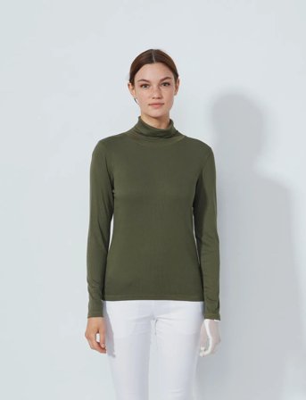 Daily Sports Ancona Ls Roll Neck - Khaki green - M