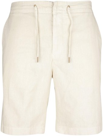 Barbour Linen Cotton Mix Short shortsit, Light Stone