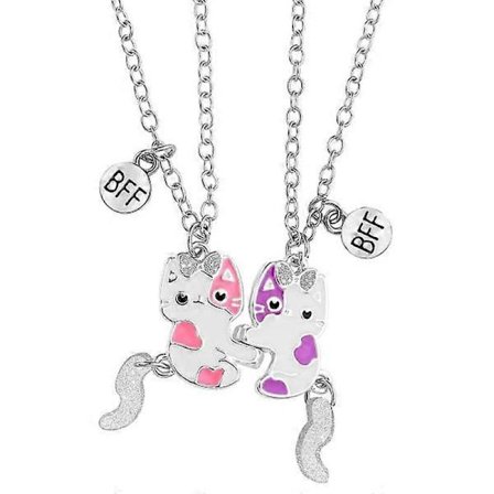 Beste vennskaps halskjede gaver magnetisk katt vennskap halskjede smykker langdistanse bursdag jul brudepike