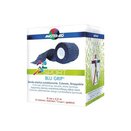Master Aid Sport Blu Grip Benda cm 4x4,5m 1 Pezzo