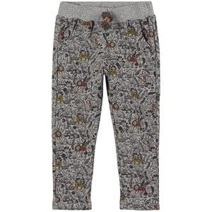 Absorba Gray Animal Print Sweatpants 9 months - Bottoms - 9 months - Grey