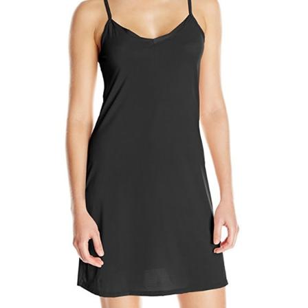 CDQ Damer Basic Justerbar Spaghetti Strap Cami Under Mini Klänning