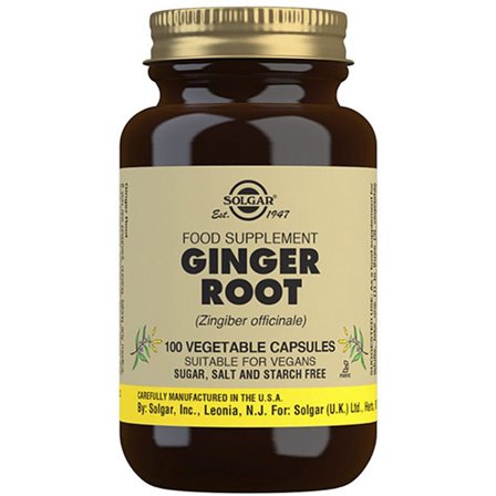 Solgar Ingefær 100 kaps., Helse & Madvarer, Ingredienser, Ingefær