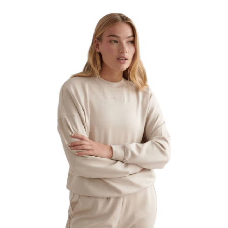 aim'n Café Au Lait Comfy Modal Sweatshirt Tröjor Dam Beige S