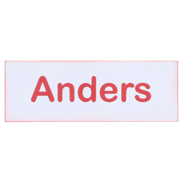 Navneskilt nål - eget navn