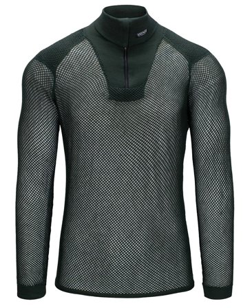 Brynje Super Thermo Zip Polo w/inlay Green
