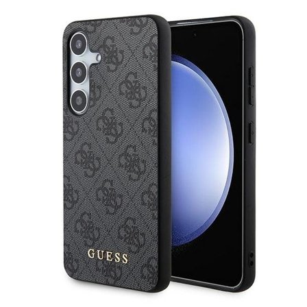 Guess 4G Metall Guld Logo fodral för Samsung Galaxy S24 - svart