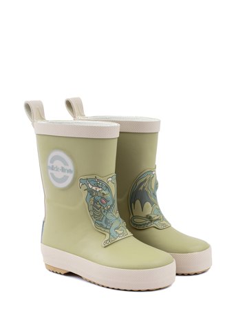 3D Patch Wellies Green Mikk-line
