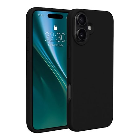 Silicone Case iPhone 16 Plus - Black