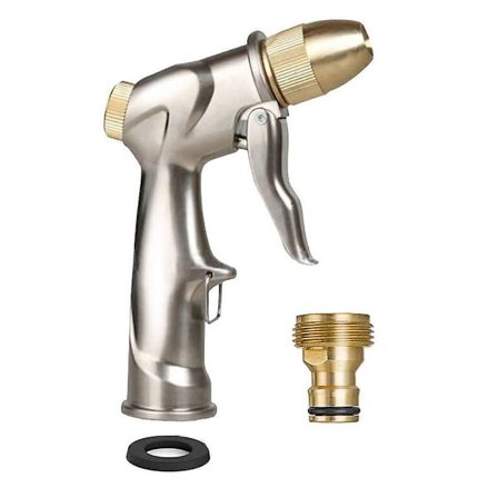 Mässingmunstycke trädgårdsslang spruta pistol för bevattning av växter dusch