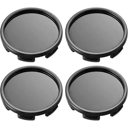 Navkapsel 58mm diameter 6 klips Auto Bil Dekk Senter Navkapsler Base Svart 4stk