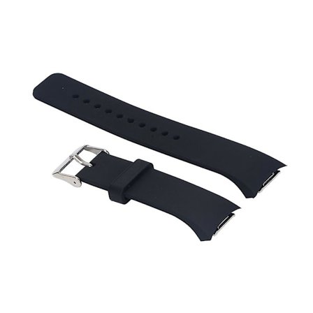 Armbands för Gear S2 -720 Mjuk Silikon för Gear S2 Sm-r720 Ersättningsarmband Svart