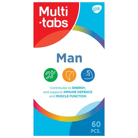 Multi-tabs Man 60 tabl., Helse & Madvarer, Krop & Helse, Kosttilskud