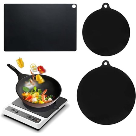 Induktionskogeplademåtte 3 Stykker Beskytter Genanvendelig til Induktionskogeplader Kompatibel med Alle Mærker 3 Størrelser Skålmåtte