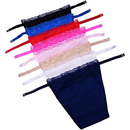 Spetsbeklädda clip-on camisole-inlägg för bh, blygsamhetspanel, väst