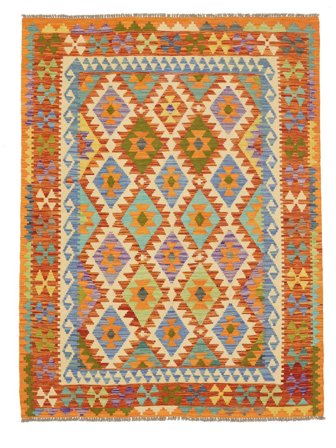 Tappeto Kilim Afghan Old Style 152X198 Marrone/Arancione (Lana, Afghanistan)