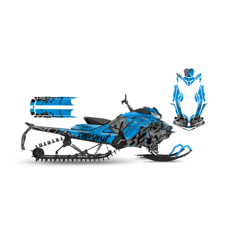 Dekalkit SweTown Octo-Blå - Ski-Doo MXZ X-RS 600R E-Tec 2019-2020