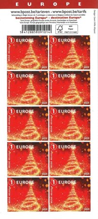 Belgien - Julen 2025: Juletræ - Postfrisk hæfte