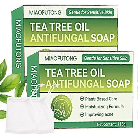 1-3 stk. Tea Tree Olje Antifungal Såpe Antifungal Behandlinger for Ansikt Kropp Akne Fotsopp Tinea Follikulitt