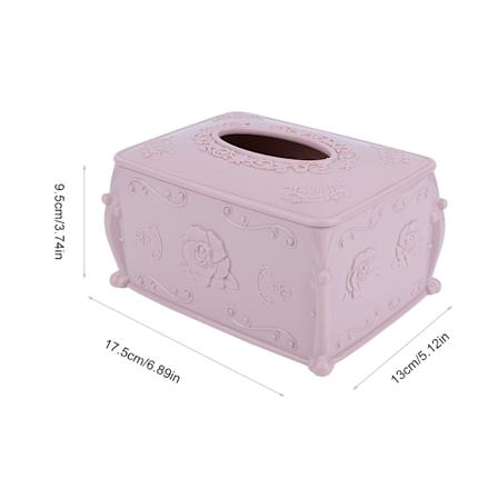 Europeisk stil PP vevholder papirkasse baderom stue dekor rosa