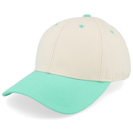 Equip - Beige adjustable Cappellino - Blank Stone/Mint Adjustable @ Hatstore