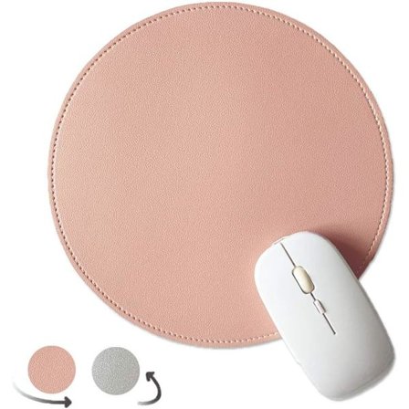 Musmatta i PU-läder, Vattentät musmatta 22 x 22 cm (Rosa och S