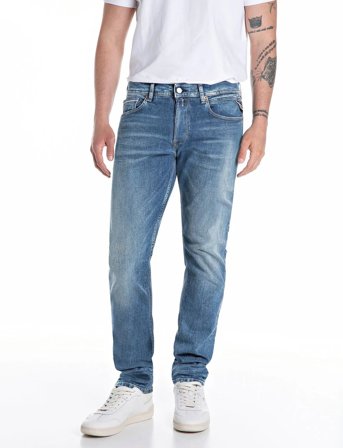 Replay Grover Trousers Straight 573 Eco Plus - Blue - 32 x 30