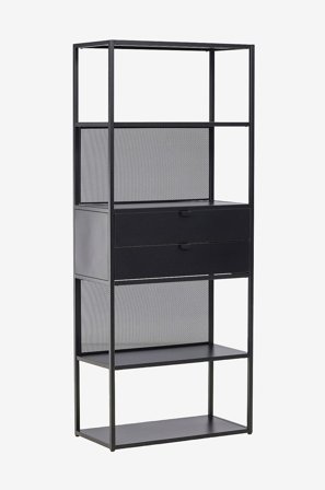 Venture Home - Hyllykkö Santiago - Musta - Kirjahyllyt - - Homeroom