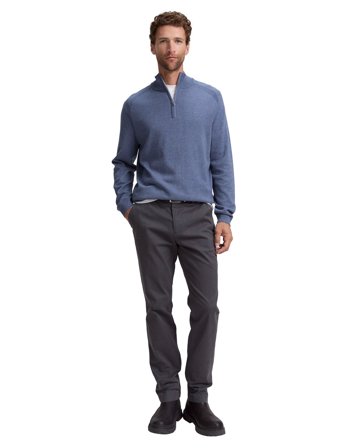 Tom Tailor Basic Knit Troyer - Blue - L