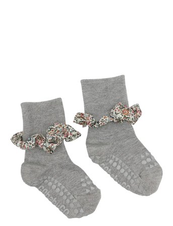 GoBabyGo Non-Slip Socks - Bamboo / Liberty Grå