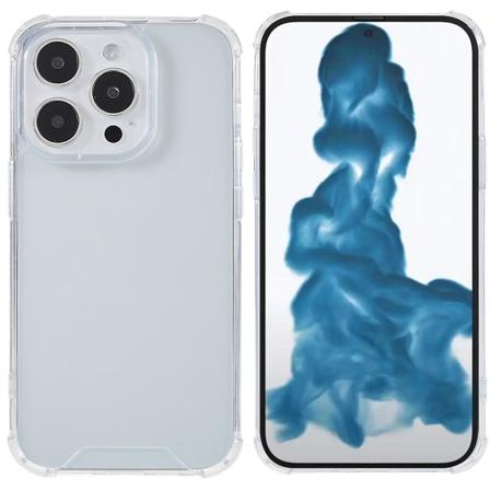 Cover till Iphone 15 Pro Max, genomskinlig akryl+tpu reptåligt phone case