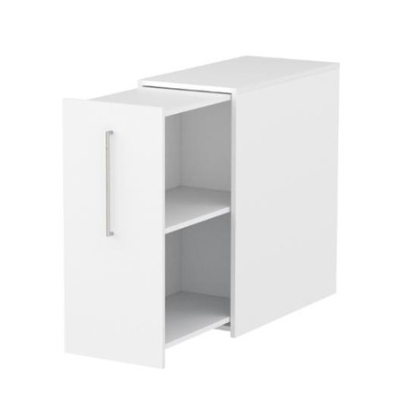 LANAB DESIGN Sidoskåp H925 D800 vitlaminat Vänster - Lyreco - Kontorsmöbler och inredning - Skåp och hyllor - Förvaringsskåp