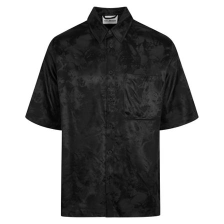 Han Kjøbenhavn, Boxy Shirt Short Sleeve Zwart, Heren, Maat:M
