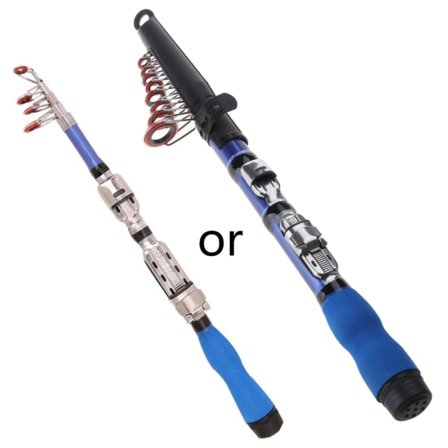 Fiskestang Teleskopisk fiskestang Bærbar, Komfortabelt EVA-håndtak, Reisestang for fiskeutstyr for bassørret 2,1 m