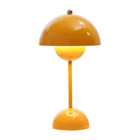 Bordlampe Nordisk Blomsterknopp Bordlampe (Laderbar) gul