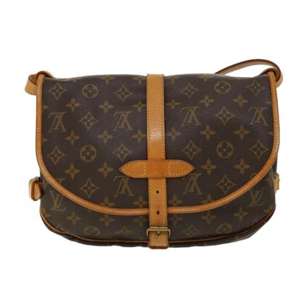 Louis Vuitton Vintage, Pre-owned Saumur 30 Monogram Messenger Bag Bruin, Dames, Maat:ONE Size