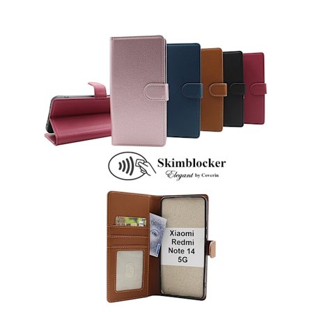 Skimblocker Xiaomi Redmi Note 14 5G Plånboksfodral