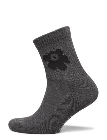 Puikea Unikko Short Lingerie Socks Regular Socks Grå Marimekko