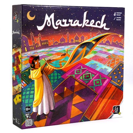 Tæppehandler brætspil kort Marrakech Marrakech land grab des
