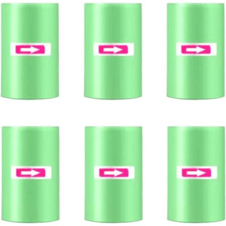 6 Pakk x 20 Søppelposer - Små Søppelposer for Bil, Tårebestandig