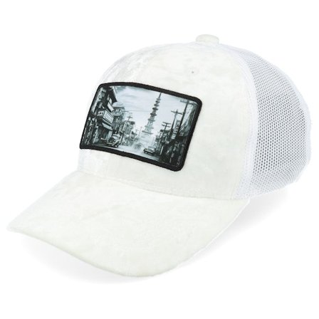 Kinder Calza Pennello - Weiss trucker Cap - Kinder Japan Velvet White Trucker @ Hatstore