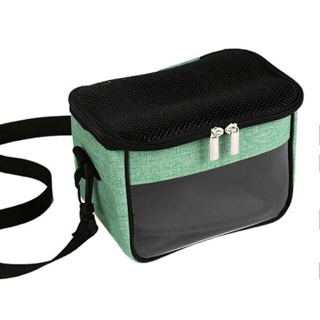 Hamsterin Kuljetuslaukku Irrotettavalla Vuorauksella Läpinäkyvällä Ikkunalla Säädettävällä Hihnalla Siileille Chinchilloille Ferretille Pienille 